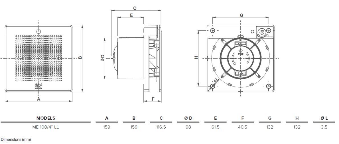 DIMENSIONS_Punto Evo Gold