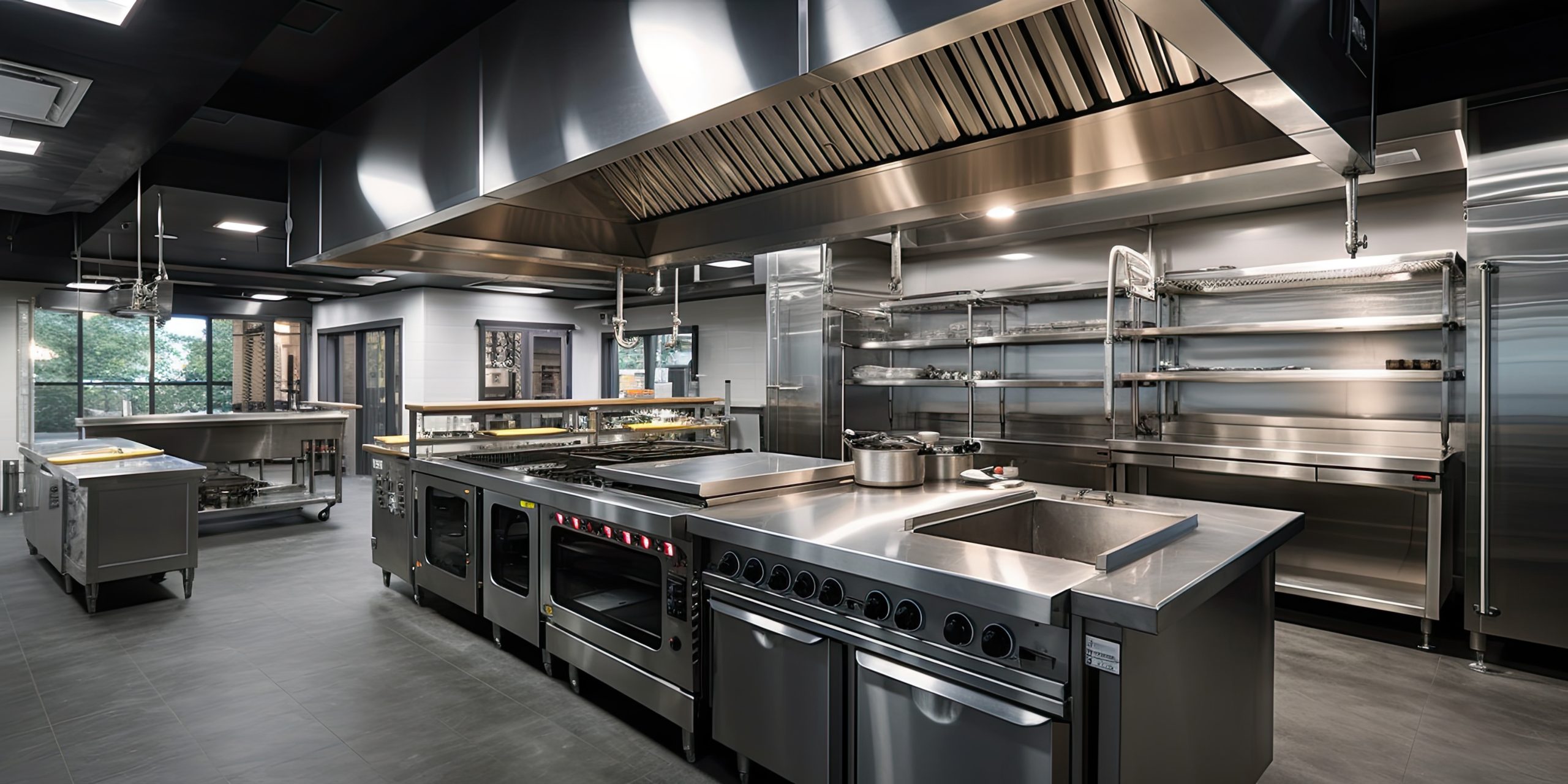 A commercial kitchen ready for a chef to start a restaurant