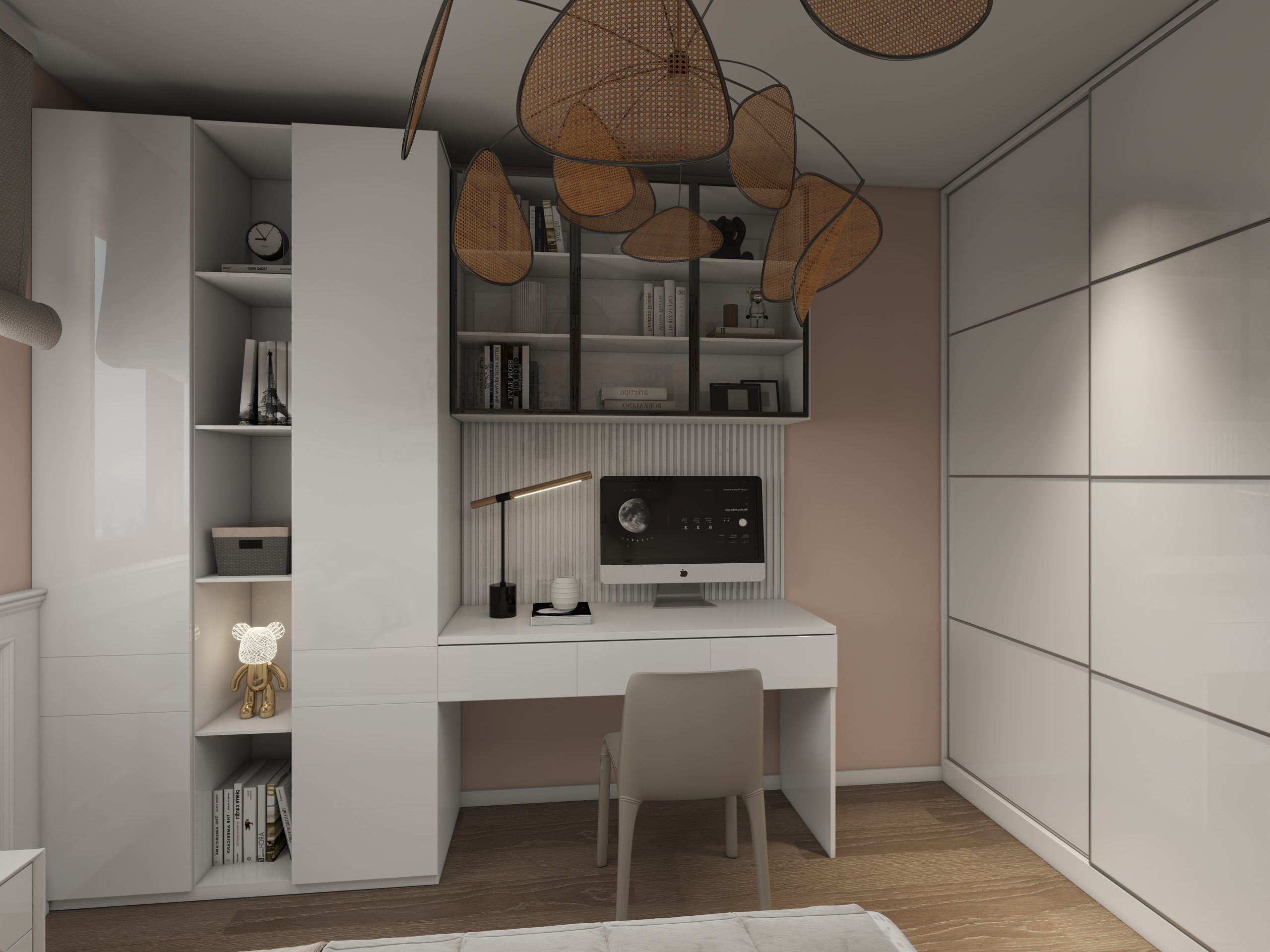 dormitorios de casa de lujo con estilo moderno y lujoso